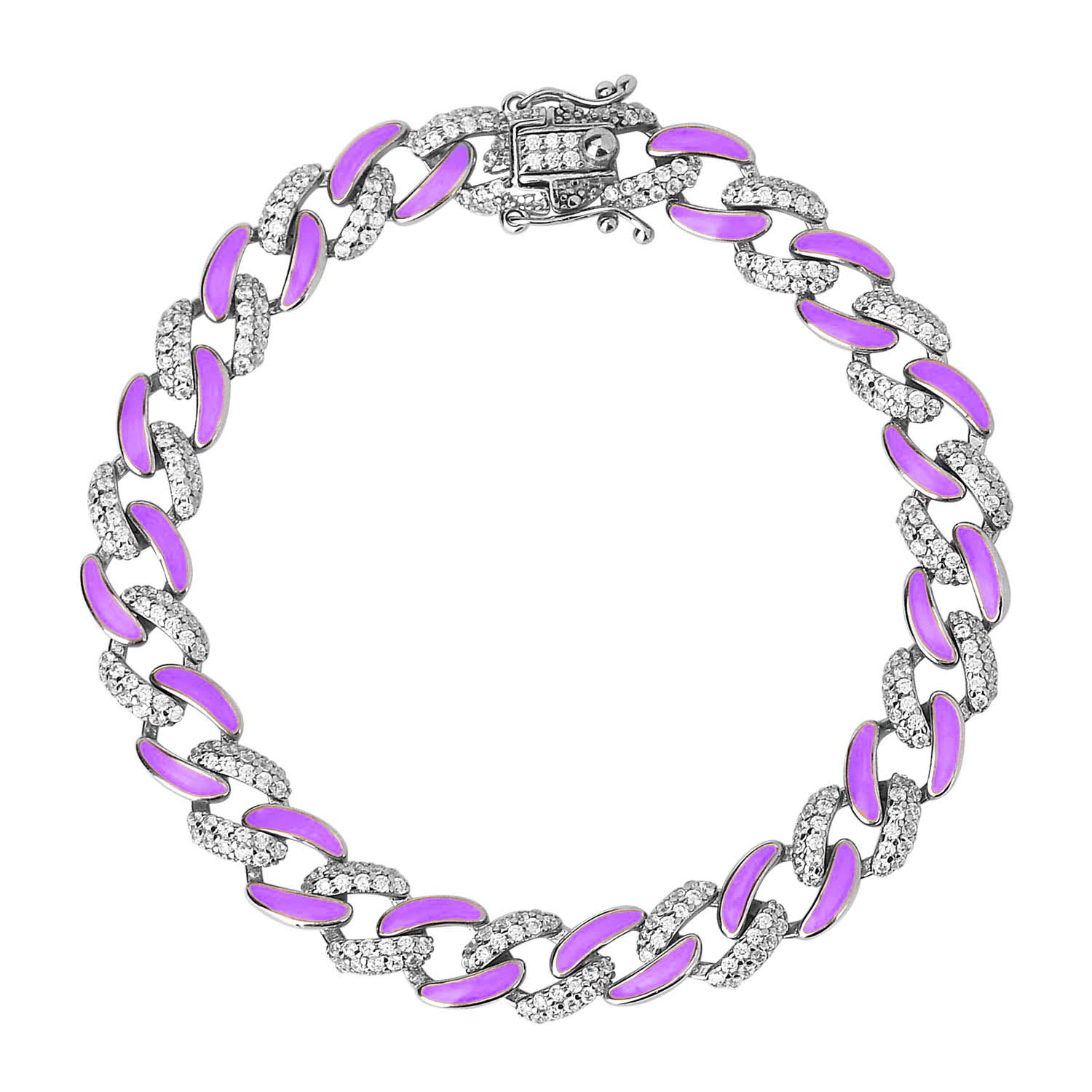 925-sterling-silver-enamel-bracelet-with-cubic-zircon