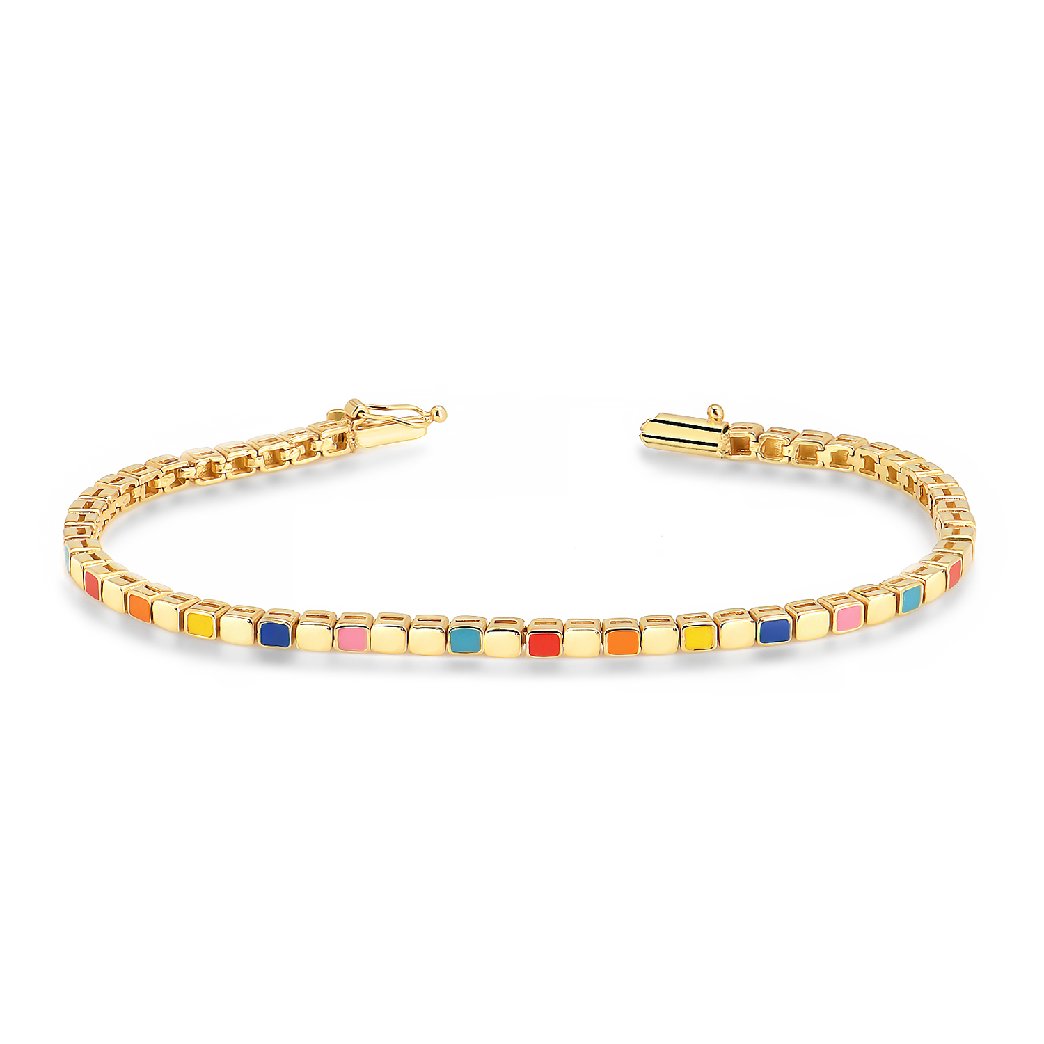 925-sterling-enamel-geometric-shaped-bracelet