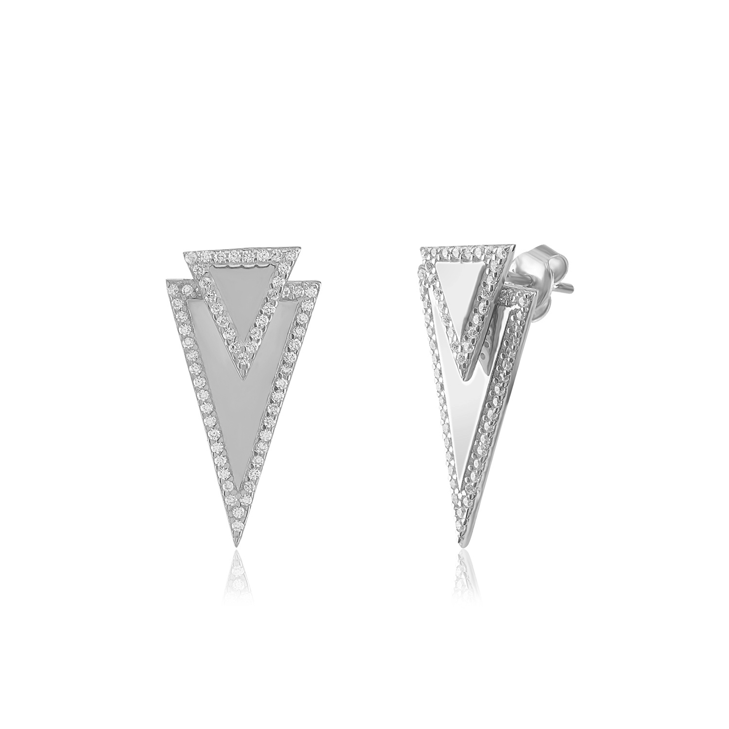 cosar-silver-925-sterling-silver-triangle-earring-with-cubic-zirkon